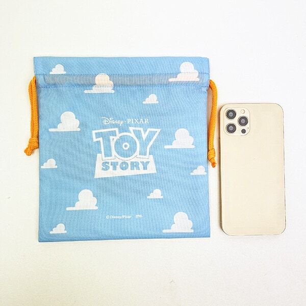 ディズニー トイストーリー ウッディ＆バズ 巾着(M) 日本製 Disney