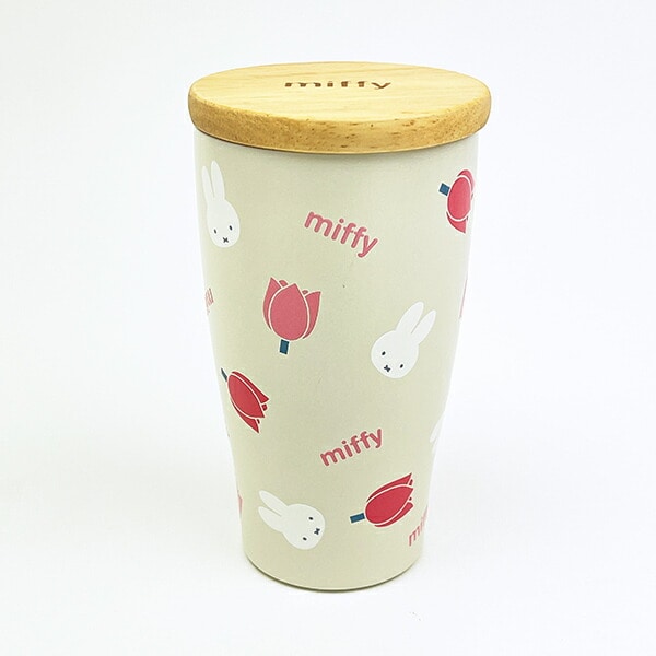 ミッフィー miffy 木フタ付きステンレスタンブラー チューリップ コップ ランチ