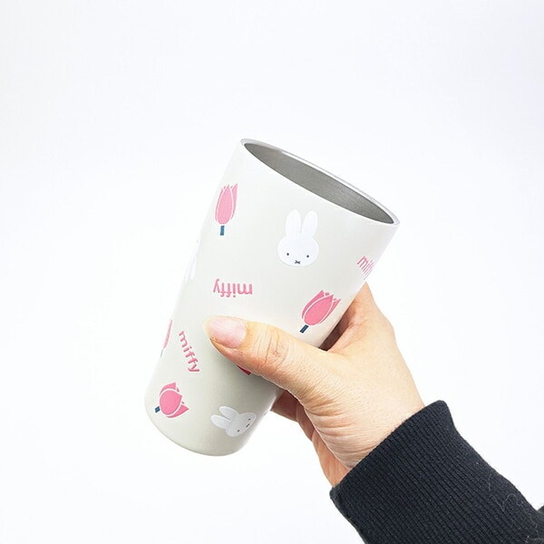 ミッフィー miffy 木フタ付きステンレスタンブラー チューリップ コップ ランチ