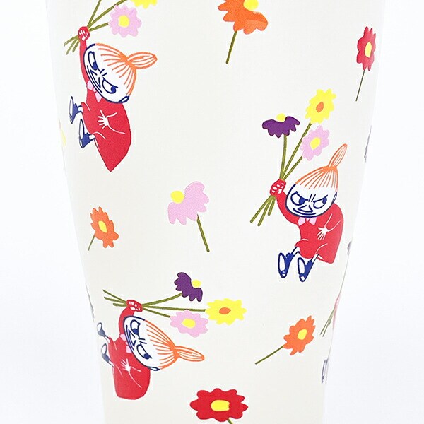 ムーミン リトルミイ 花束 木蓋付ステンレスタンブラー コップ