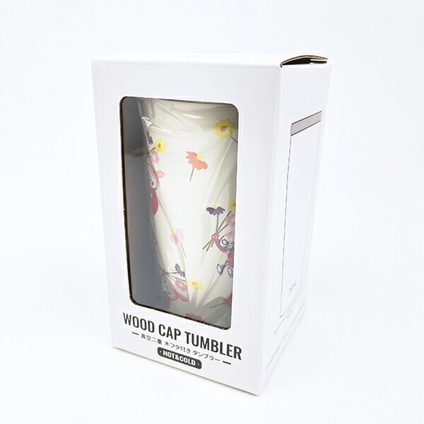 ムーミン リトルミイ 花束 木蓋付ステンレスタンブラー コップ