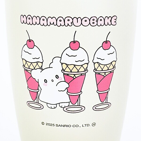サンリオ はなまるおばけ 蓋つきステンレスタンブラー アイス パステルPOPシリーズ Sanrio