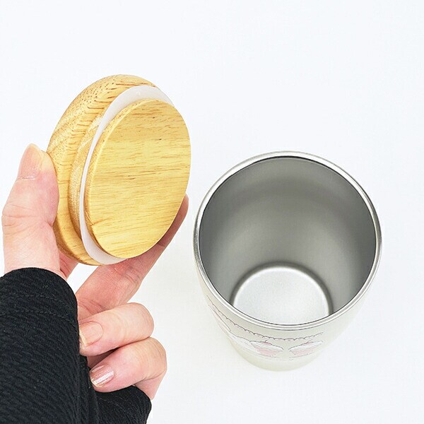 サンリオ はなまるおばけ 蓋つきステンレスタンブラー アイス パステルPOPシリーズ Sanrio