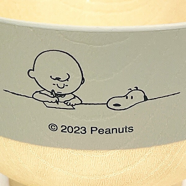 スヌーピー 塗り分け汁椀 あま色 STUDY SN キッチン 食器 日本製 SNOOPY