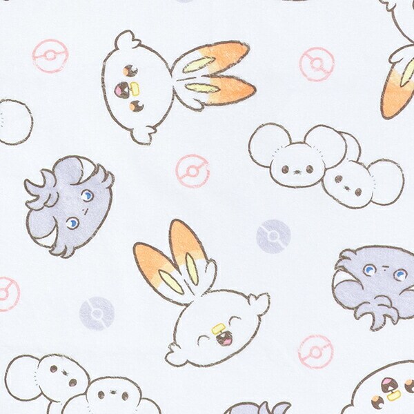 ポケットモンスター ポケピース ファストドライフェイスタオル ピンク ポケモン