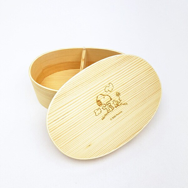 スヌーピー 木製曲げわっぱ ランチボックス (オスワリ) SNOOPY