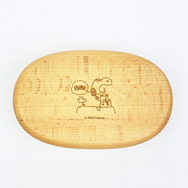 スヌーピー 木製くりぬき ランチボックス (アクビ) SNOOPY
