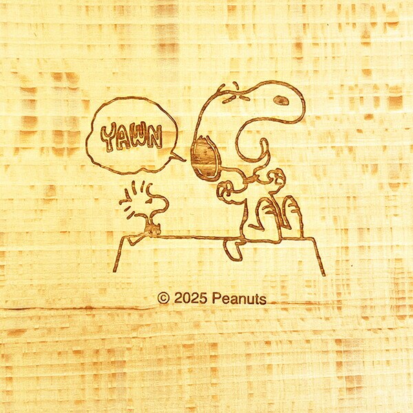 スヌーピー 木製くりぬき ランチボックス (アクビ) SNOOPY