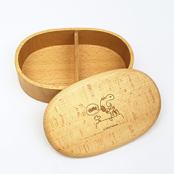 スヌーピー 木製くりぬき ランチボックス (アクビ) SNOOPY