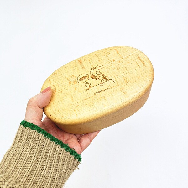 スヌーピー 木製くりぬき ランチボックス (アクビ) SNOOPY