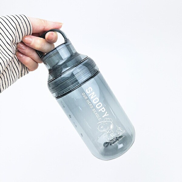スヌーピー クリアウォーターボトル (グレー) ランチ 日本製 水筒 SNOOPY