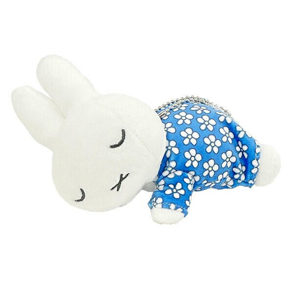 ミッフィー miffy ブルーナ フラワードレス すやすやフレンド マスコットキーホルダー