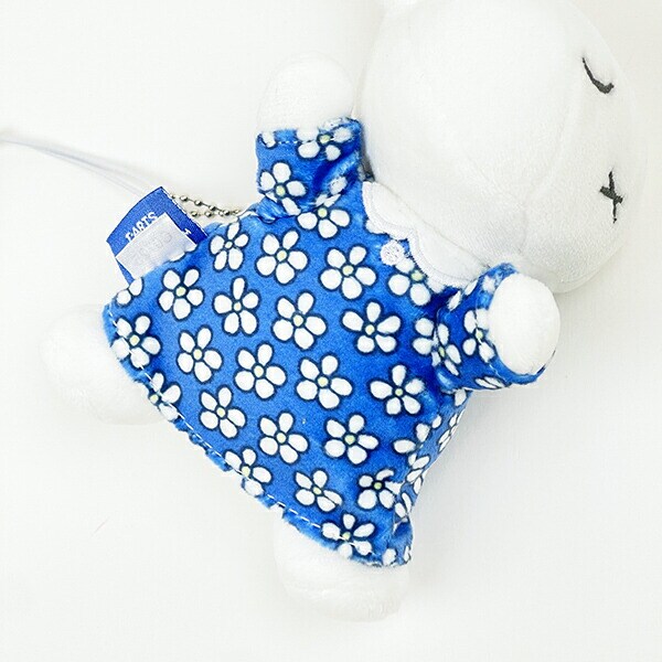 ミッフィー miffy ブルーナ フラワードレス すやすやフレンド マスコットキーホルダー