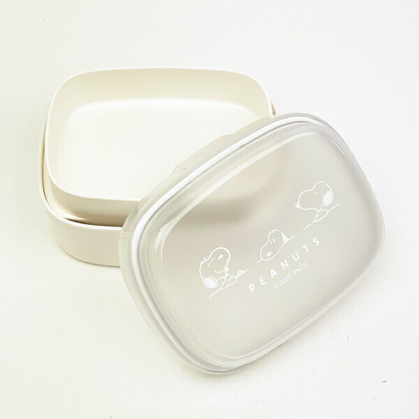 スヌーピー ワンタッチ2段ランチボックス (テーブル) 日本製 SNOOPY