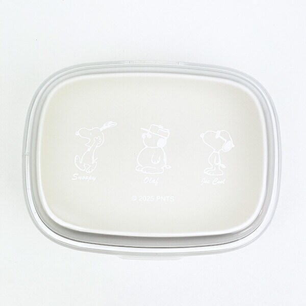 スヌーピー ワンタッチ2段ランチボックス (サイドウェイピーナッツ) 日本製 SNOOPY