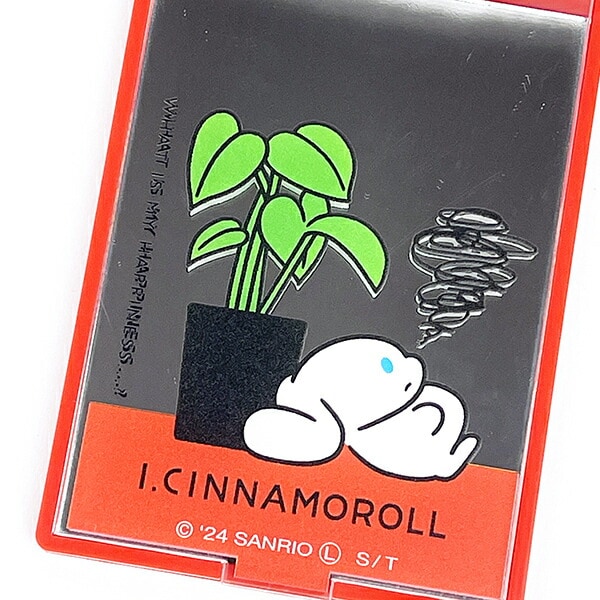 サンリオ アイシナモロール コンパクトミラー (レッド)