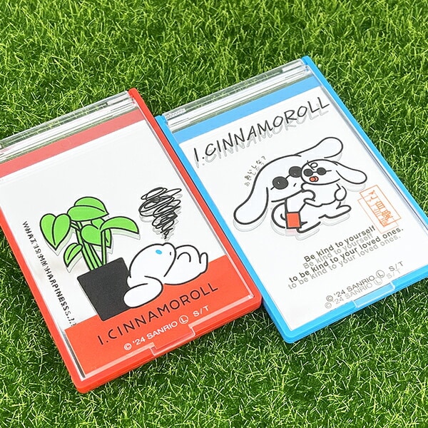 サンリオ アイシナモロール コンパクトミラー (レッド)