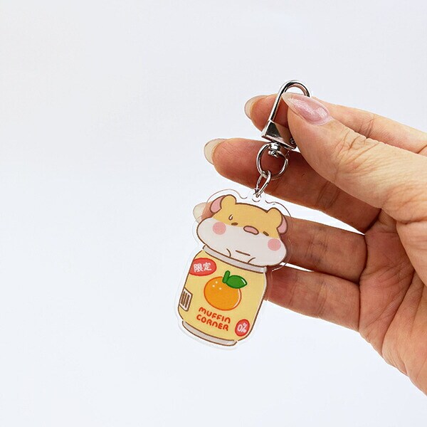 MUFFIN CORAER マフィンコーナー アクリルキーホルダー 缶 MUFFINMARU コンビニシリーズ