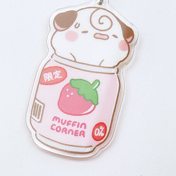 MUFFIN CORAER マフィンコーナー アクリルキーホルダー 缶 COCOROLL コンビニシリーズ