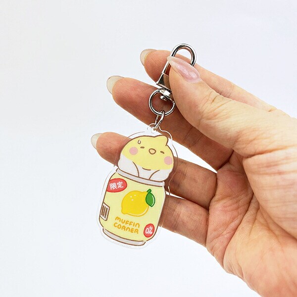 MUFFIN CORAER マフィンコーナー アクリルキーホルダー 缶 DEVYEGG コンビニシリーズ