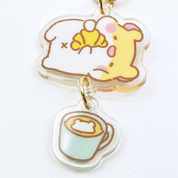 MUFFIN CORAER マフィンコーナー 2連アクリルキーホルダー クロワッサン MUFFINMARU
