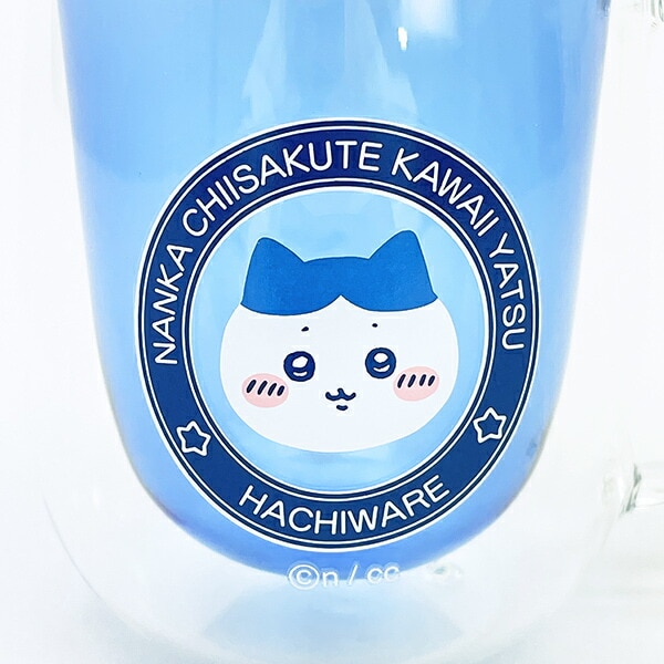 ちいかわ ハチワレ ダブルウォールグラス コップ