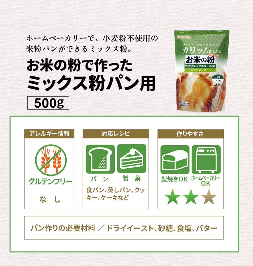 Dショッピング お米の粉で作った ミックス粉 パン用 2 5kg 500g 5袋 グルテンフリー ホームベーカリー 国産 カテゴリ 米粉の販売できる商品 Super Foods Japan ドコモの通販サイト