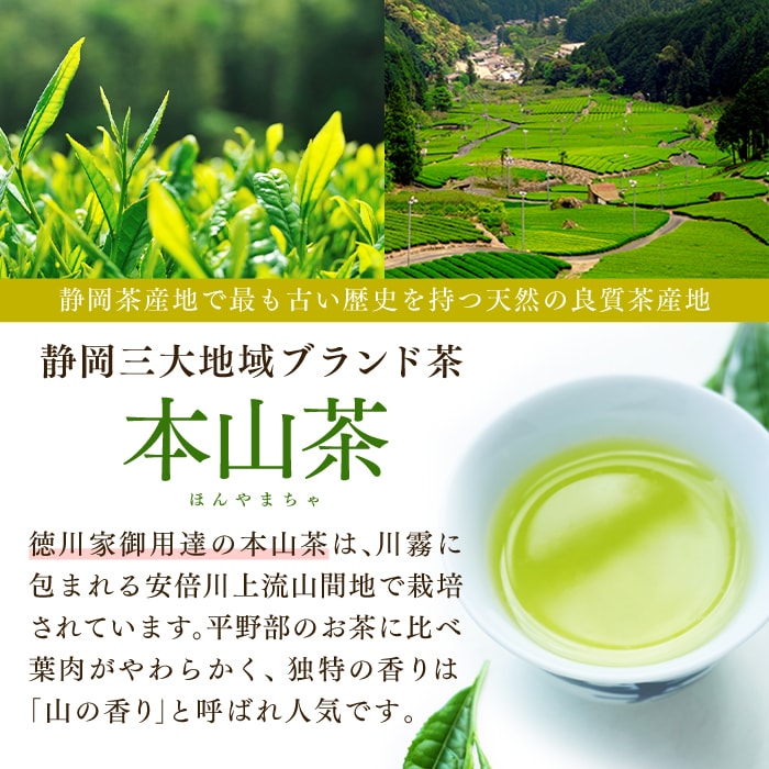 抹茶バウムと本山茶ティーバッグ