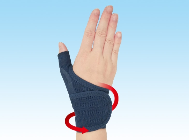 メッシュの手首サポーター