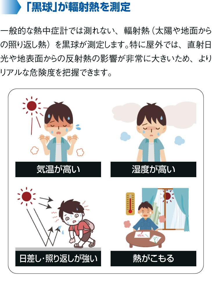 「黒球」が輻射熱を測定