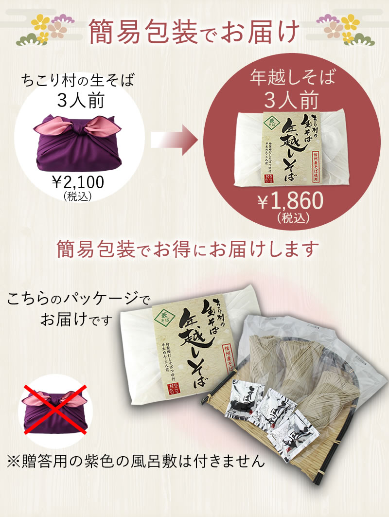 そば3人前セット内容