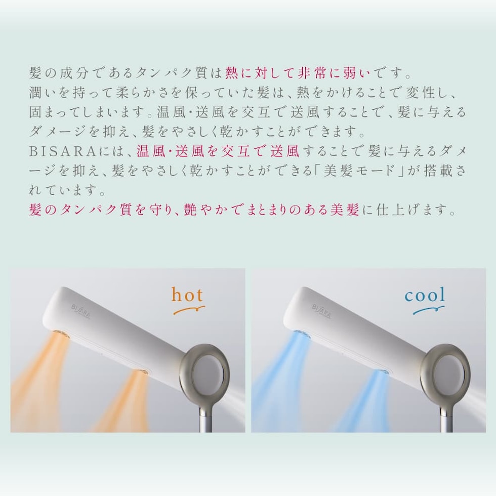 dショッピング |BISARA(ビサラ) ハンズフリースタンドヘアドライヤー