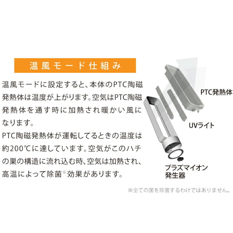 dショッピング |UVクリアエージ 空気清浄機 タワーファン TOA-UCA-001