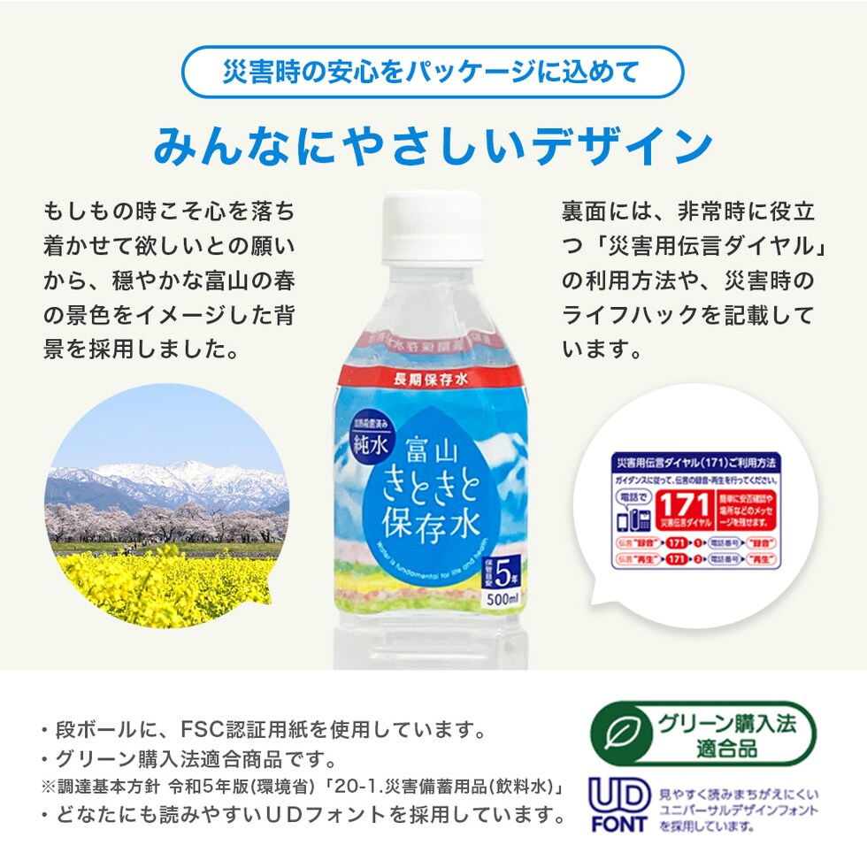 きときと保存水