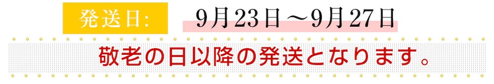 遅れてごめんね発送日