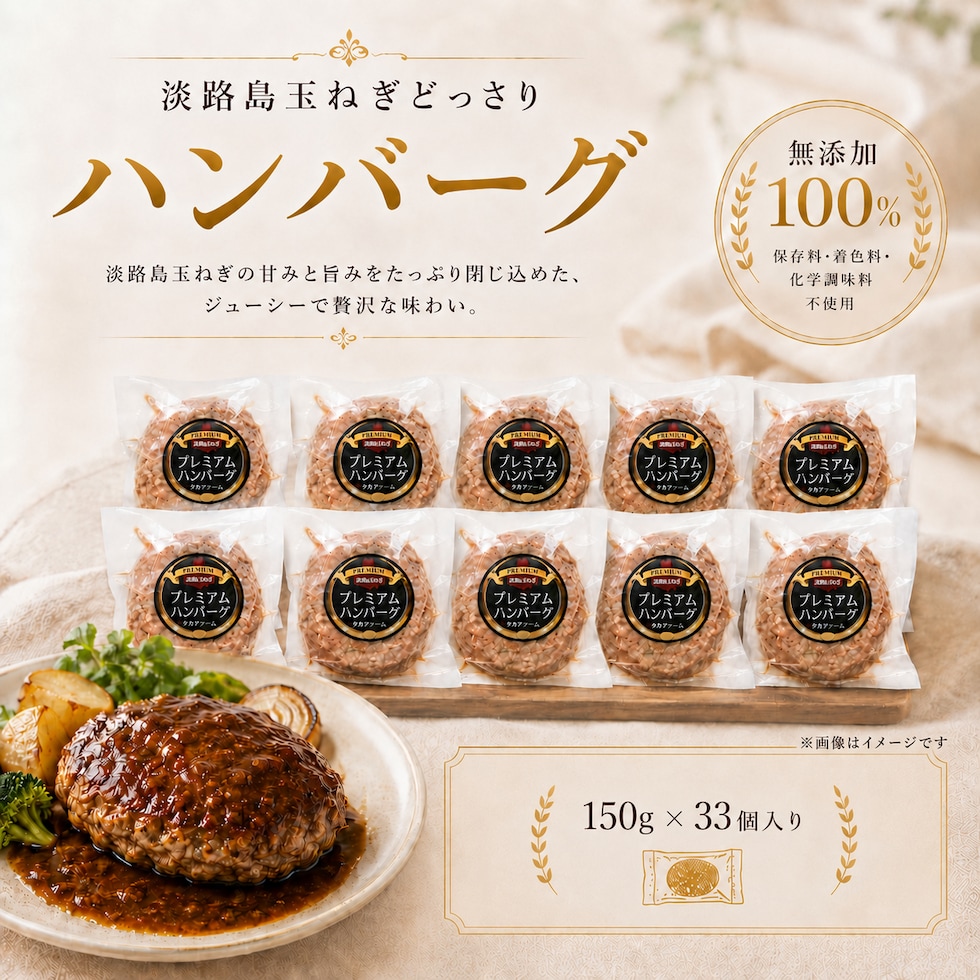 プレミアムハンバーグ 33個入り