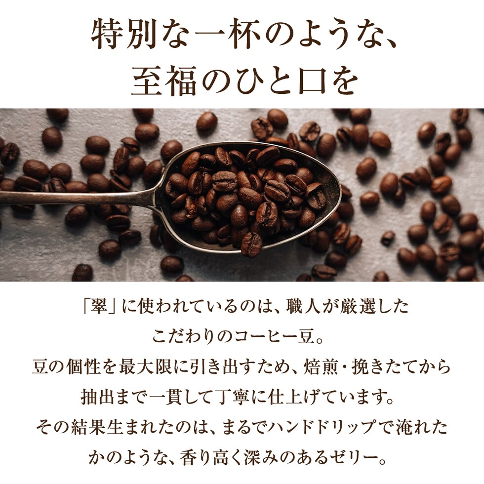 低糖質コーヒーゼリー 翠