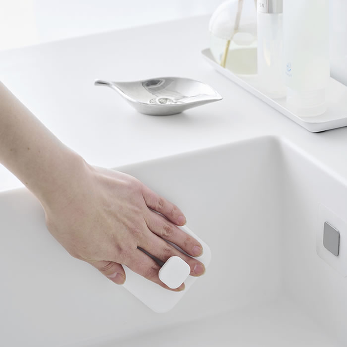 dショッピング |洗面スポンジ マグネットサニタリーシリコーンスポンジ