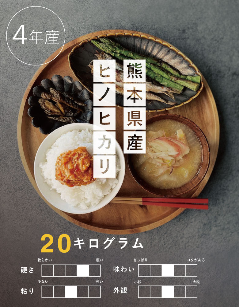 dショッピング |米 ヒノヒカリ 白米20kg 5kg×4袋 熊本県産 令和4年産