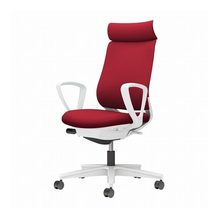 コクヨ チェア ミトラ2 L型肘 ランバー付 ターコイズ ナイロンキャスター