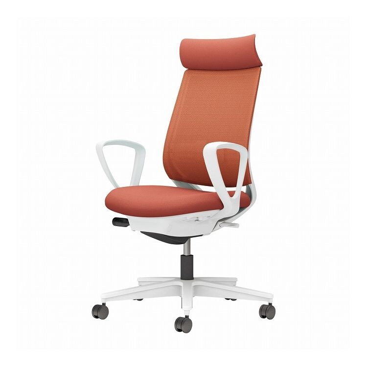 コクヨ チェア ミトラ2 肘無 ランバー付 ソフトテラコッタ ナイロンキャスター コクヨ チェア ミトラ2 L型肘 ランバー付 ソフトテラコッタ ナイロン