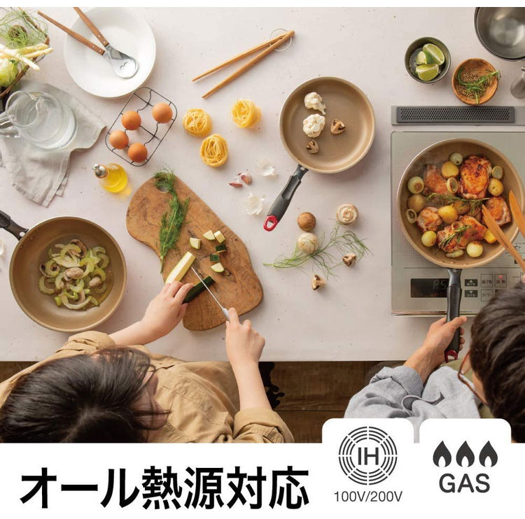 dショッピング |evercook α エバークック アルファ 着脱6点セット ガス
