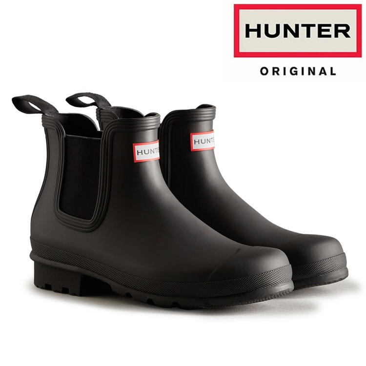 dショッピング |HUNTER ハンター レインブーツ メンズ チェルシー