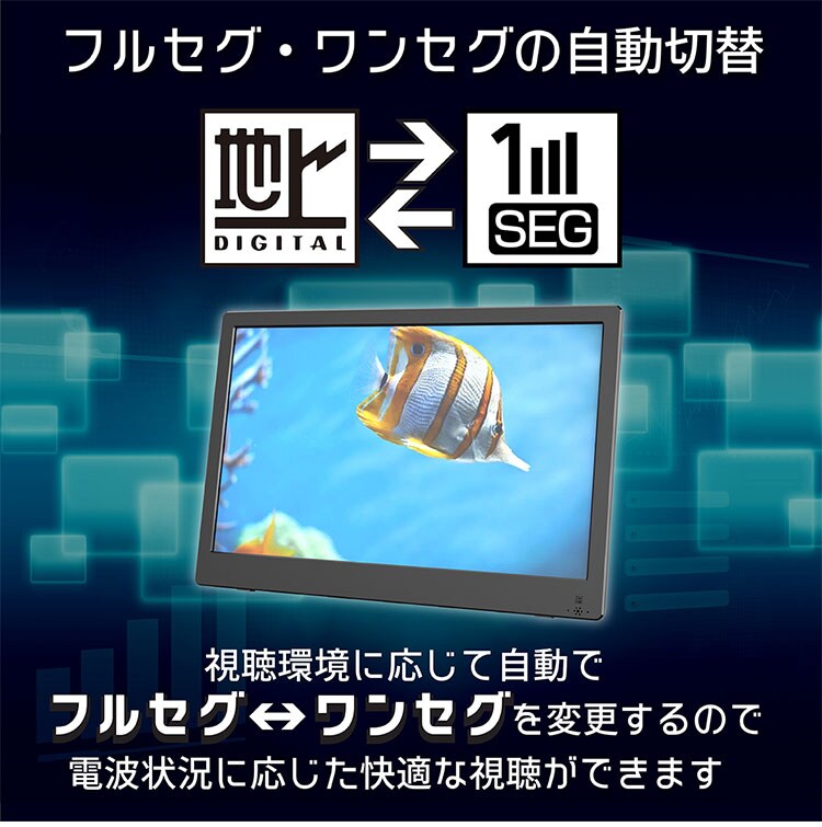 dショッピング |14.1インチ 録画機能付きポータブルTV OT-TV141K