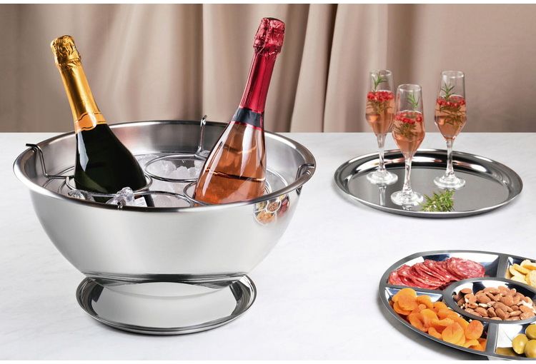 ワイン・シャンパンクーラー4ボトル用 61414-360 dショッピング |ワイン・シャンパンクーラー 4ボトル用 TRAMONTINA(ト