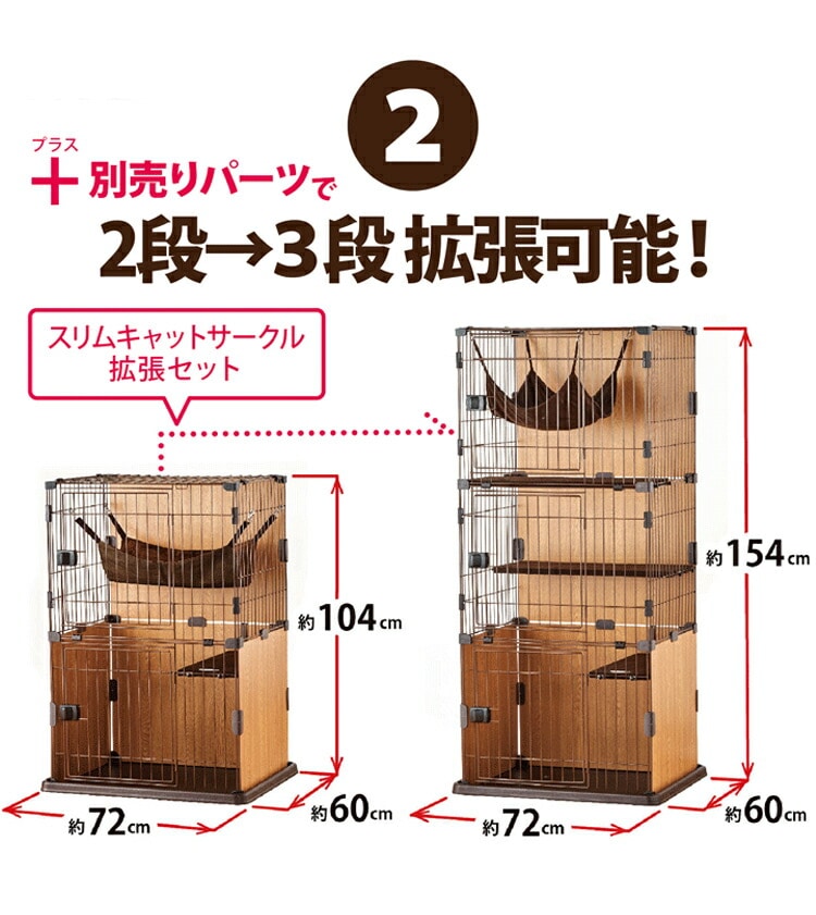 dショッピング |ボンビアルコン 猫ケージ ゲージ 3段タイプ 側面に壁