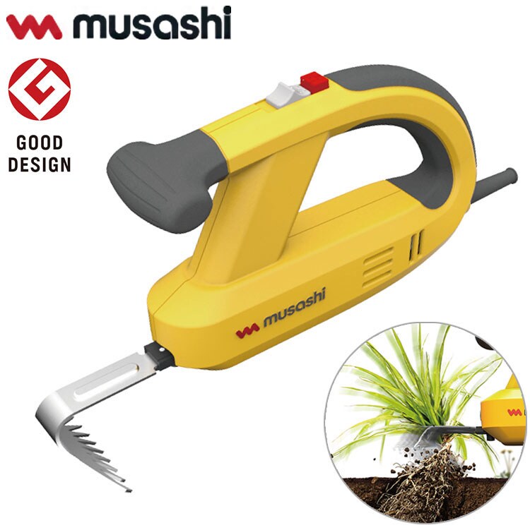 dショッピング |ムサシ 除草バイブレーター WE-700 電動 草抜き