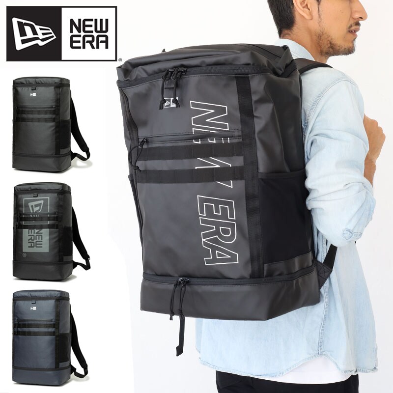 NEW ERA ボックスパックラージTPU ブラック×ブラック 46L