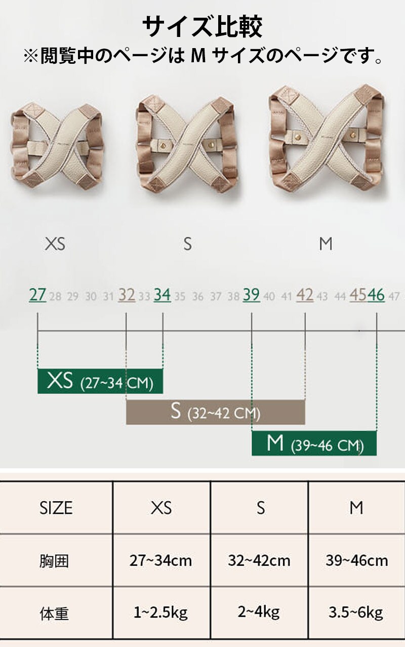 MILLIONG MONDE ハーネス Mサイズ 小型犬用