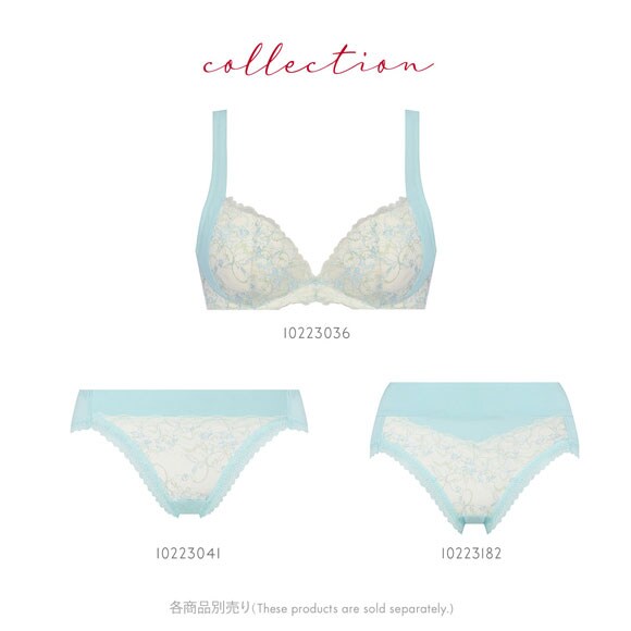 トリンプ TR631 癒しのブラ ショーツ 深め ハイウエスト はきこみ深めショーツ ML Triumph ブルー グレー